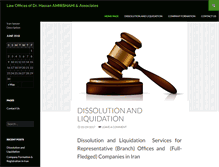 Tablet Screenshot of iran-lawyer.com